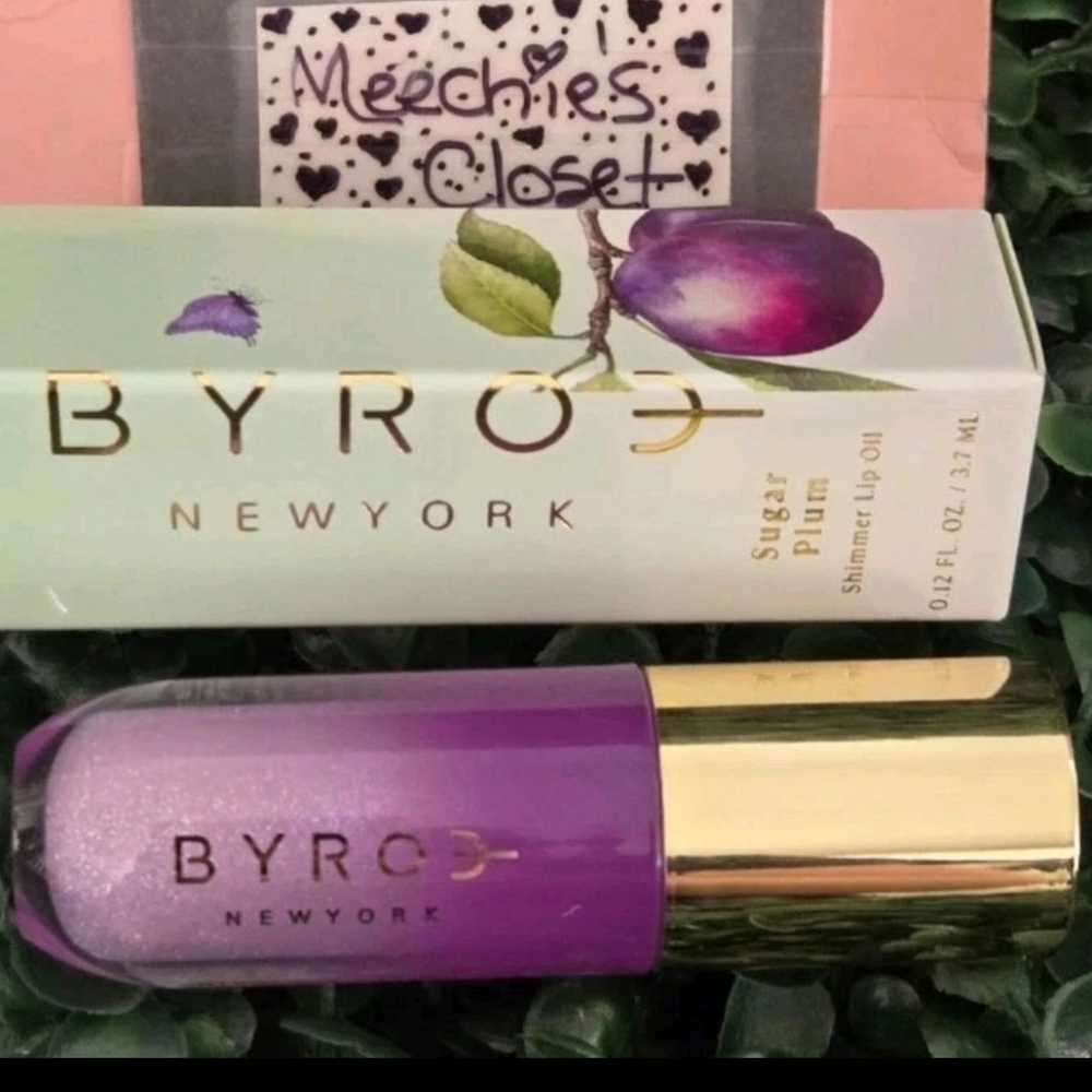 ​✨ BYROE New York Sugar Plum Shimmer Lip Oil • Full Size • NIB ✨